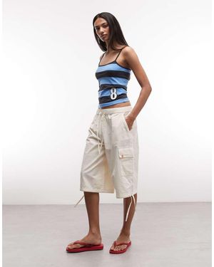 Collusion Utility Cargo Jort - White