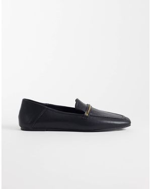 ASOS Marlon Slim Chain Loafers - Black