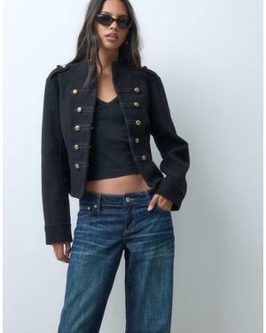 ASOS Utility Jack Met Knoopsluiting Aan De Voorkant - Blauw