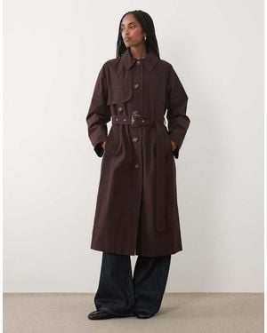 Barbour Antonella Showerproof Belted Trench Coat - Brown