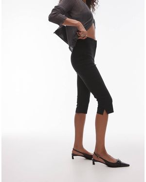 TOPSHOP Pantaloni Capri Neri - Nero