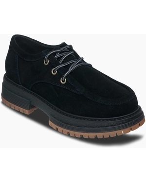 Roxy – work it – sneaker aus leder - Schwarz