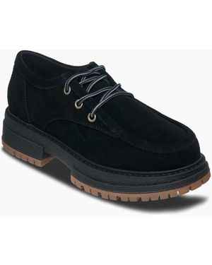 Roxy – work it – sneaker aus leder - Schwarz