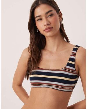 ASOS Taylor Stripe Bralette - Black