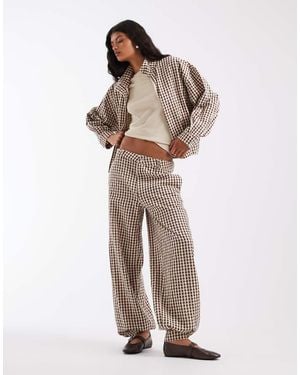 ASOS Co-Ord Ballonbroek - Naturel