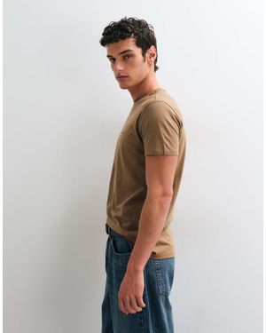 Lacoste Camiseta De Manga Corta Con Logo En - Blanco