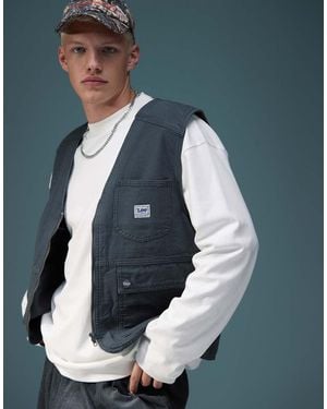 Lee Jeans Utility Canvas Vest - Black