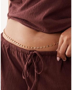 ASOS Asos design curve – farbene bauchkette mit sterndesign - Lila