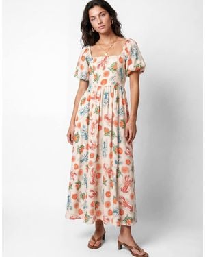 Lovedrobe Printed Short Sleeve Midaxi Dress - Multicolour