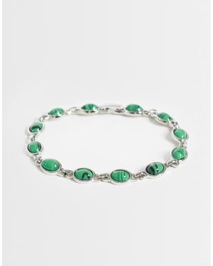 Reclaimed Vintage Bracelet avec pierres - Bleu