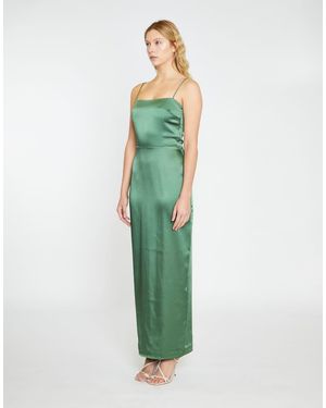 NARRATED Spaghetti Strap Midi Dress - Green