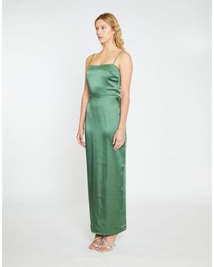 NARRATED Spaghetti Strap Midi Dress - Green