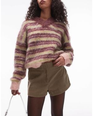 TOPSHOP Mini-short en velours côtelé - camel - Neutre