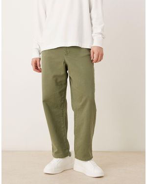 ASOS Relaxed Tapered Pants - Natural