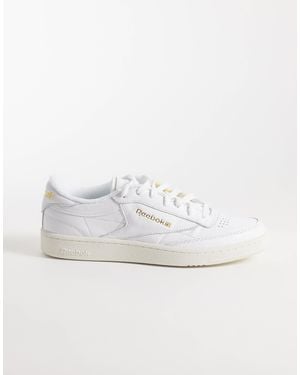 Reebok Club c 85 baskets hes et dorées - Blanc