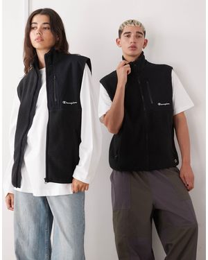 Champion – wattierte unisex-weste - Schwarz