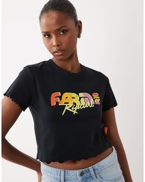 Rip Curl X farm rio – knapp geschnittenes t-shirt - Schwarz