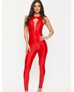 Ann Summers Halloween Dominating Jumpsuit - Red