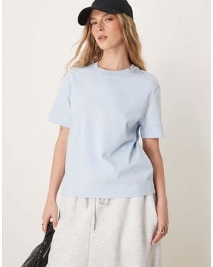 SELECTED T-Shirt Squadrata Azzurra - Blu