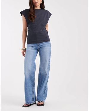 & Other Stories Mid Rise Wide Leg Jeans - Blue