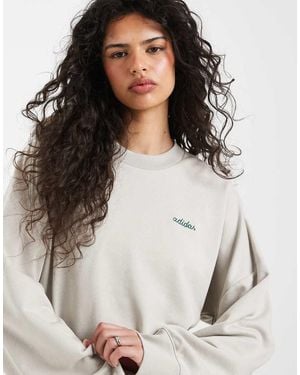adidas Originals Adidas Sportswear Mini Logo Sweatshirt - White
