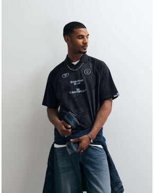 Aape By A Bathing Ape Aape By A Bathing Ape Logo Sports Jersey - Blue