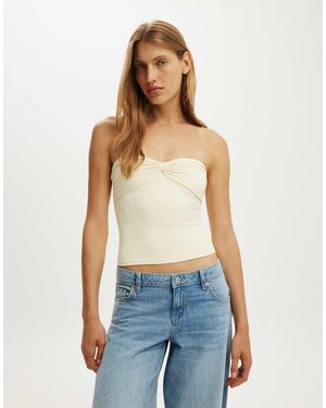 Cotton On Hold Me Twist Bandeau - Blue