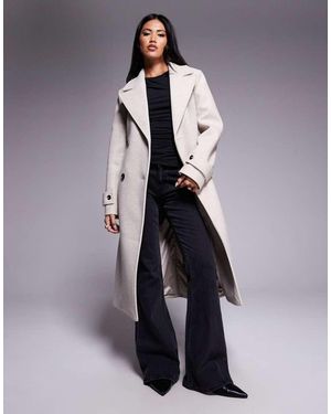 Forever New Gabardina Con Doble Botonadura De -Neutro - Azul