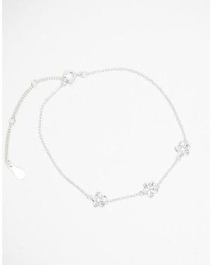 Lovisa Armband Van Sterling Met Drie Bloemen - Wit