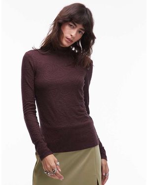 & Other Stories Jersey Second Skin Long Sleeve Top - Purple