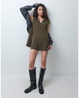ASOS Ruimvallende Mini Jurk Met V-Hals En Lage Taille - Meerkleurig