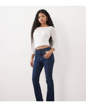 JDY Petite Jeans Met Hoge Taille En Bootcut - Blauw