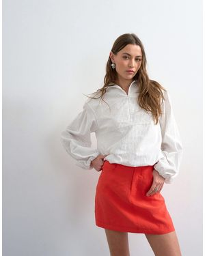 TOPSHOP – minirock aus superweichem cupro - Rot