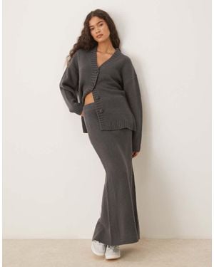 ASOS Gonna Midi - Grigio