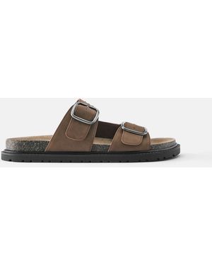 Pull&Bear Sandalen mit schnalle - Braun
