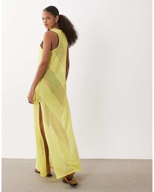 ASOS Sheer Maxi Dress - White