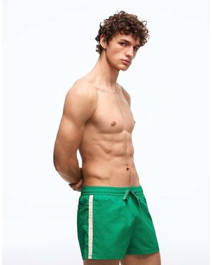 Bershka Retro Short Swimsuit - Green