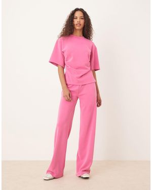 ASOS Pantaloni A Fondo Ampio - Rosa