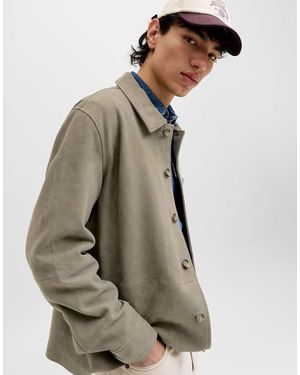 Jack & Jones Suede Jacket - Natural