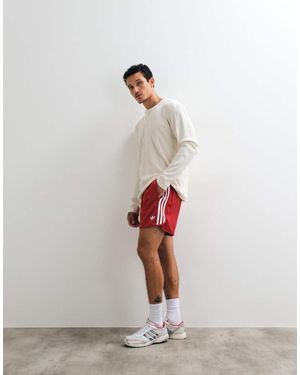 adidas Originals Three Stripe Shorts - White