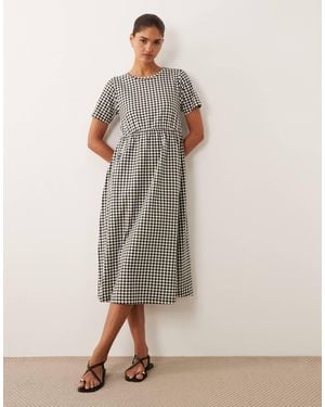 Threadbare Jersey Short Sleeve Midi Dress - Black