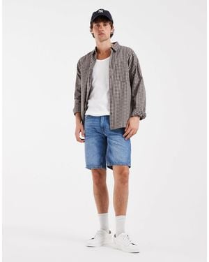 Blend Denim Slim Fit Shorts - Blue