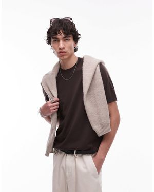 Mango – oversize-t-shirt - Braun