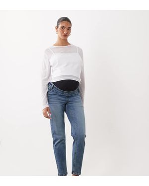 ASOS Asos Design Maternity Slim-Fit Mom Jeans - Blauw