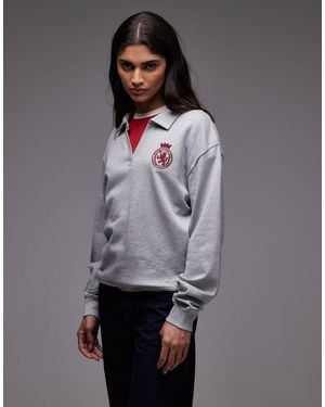 Tommy Hilfiger Crest Lounge Sweatshirt - Gray