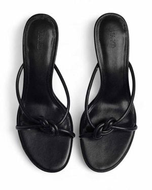 NA-KD Knot Detail Heels - Black