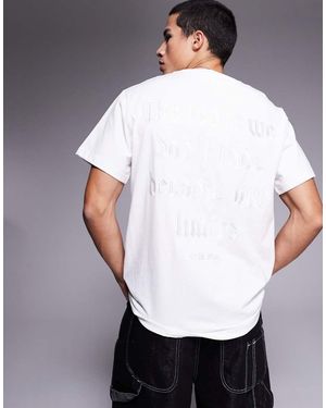Sixth June T-Shirt Bianca Con Scritta - Bianco