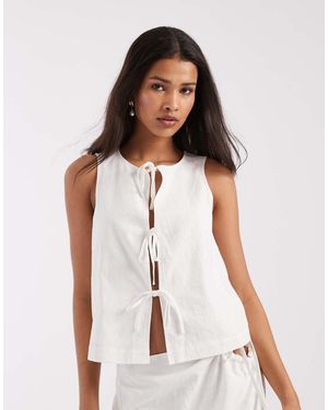 4th & Reckless Gilet Da Mare - Bianco