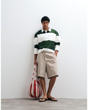 ASOS Oversized Ruby Polo Sweatshirt - White