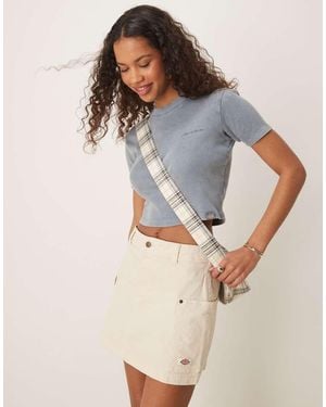Dickies River Ranch Western Mini Skirt - Grey
